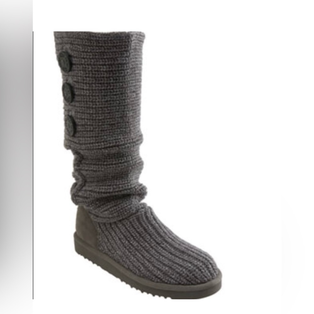 UGG Knit Boots in Gray